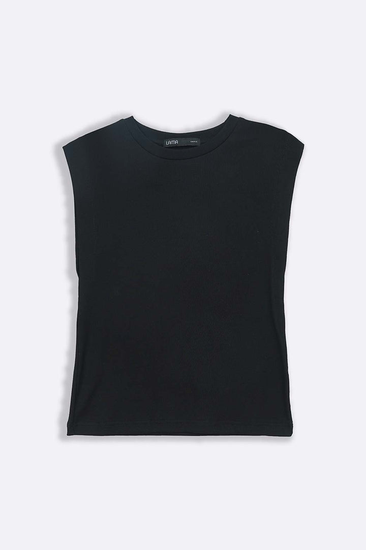 BLACK CREW T-SHIRT VEST