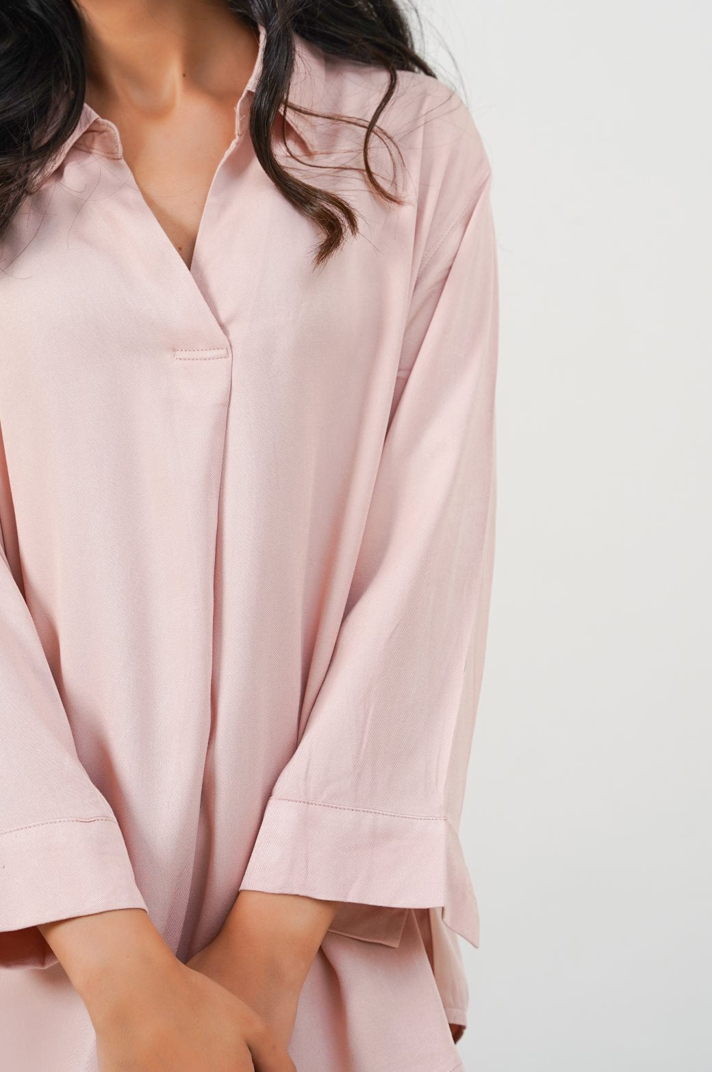 PINK EVERYDAY PLEATED BLOUSE
