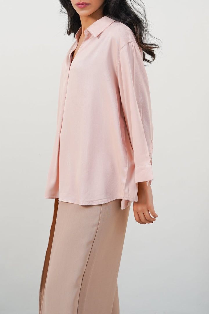 PINK EVERYDAY PLEATED BLOUSE