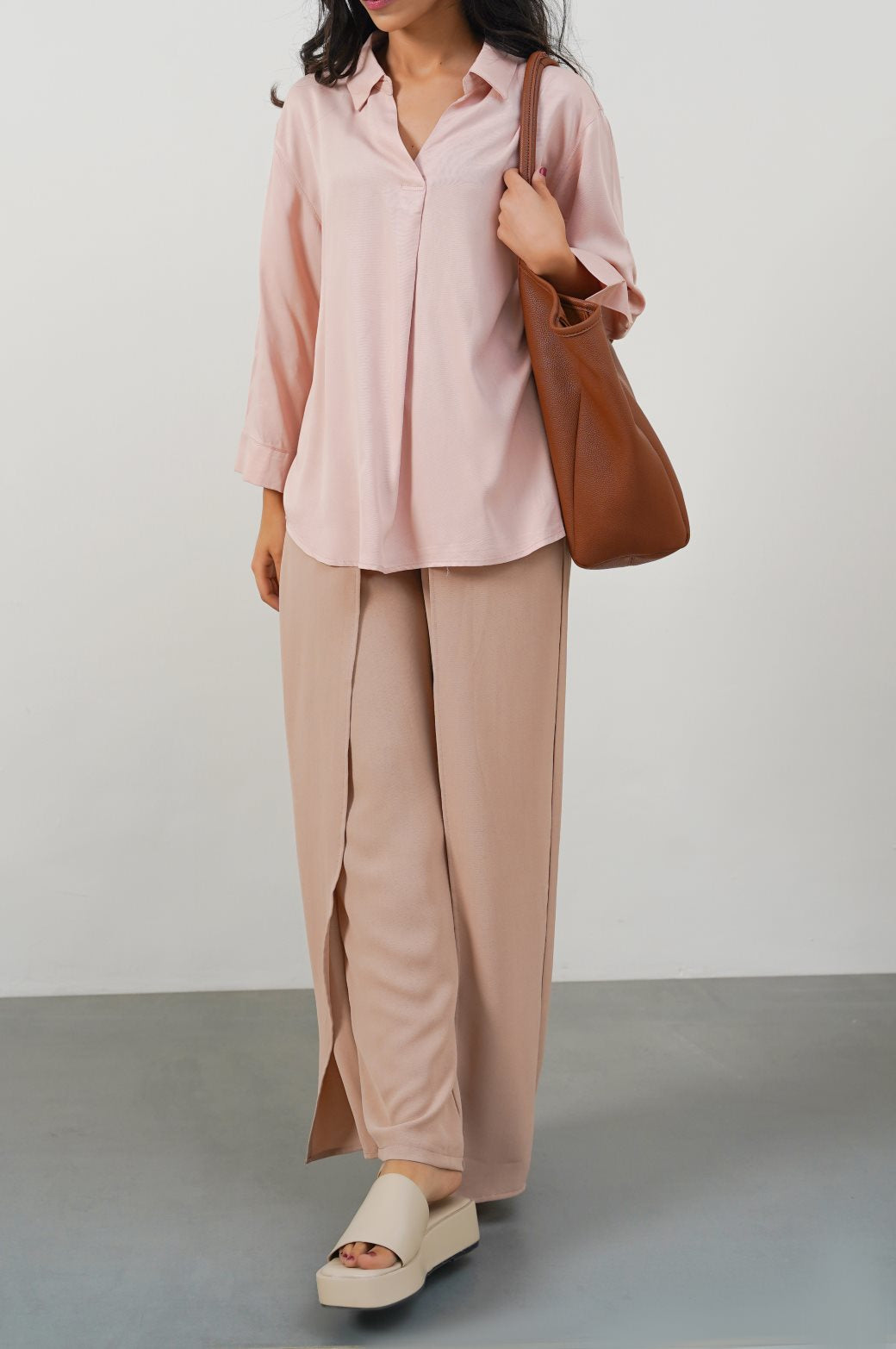 PINK EVERYDAY PLEATED BLOUSE