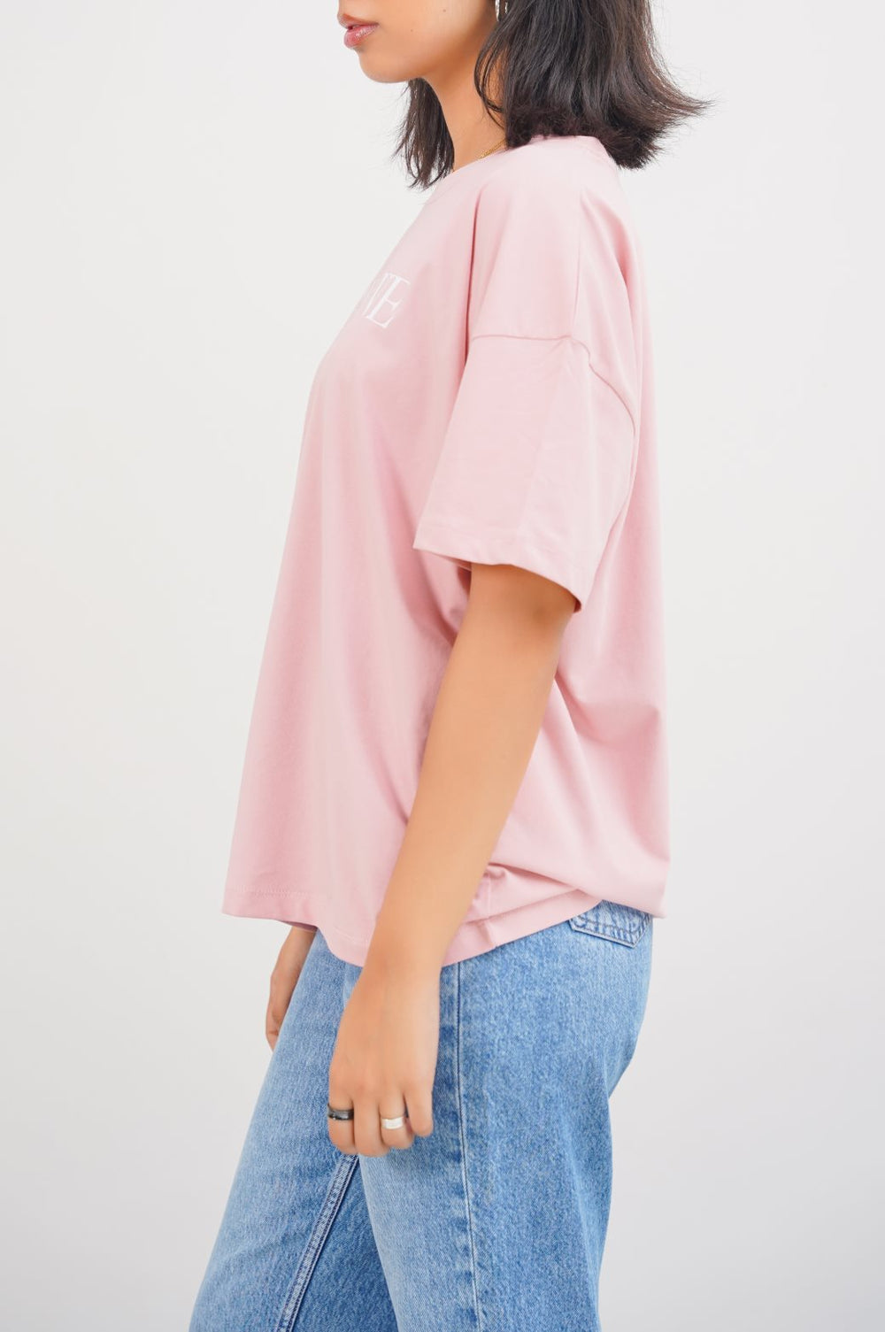 ITALIAN CLAY OVERSIZED T-SHIRT WITH PRINT