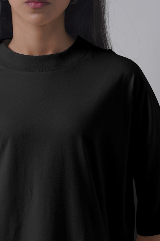 BLACK SILICON HIGH CREW TEE
