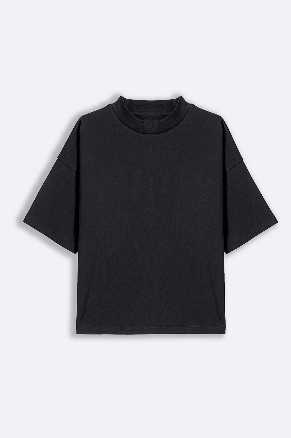 BLACK SILICON HIGH CREW TEE