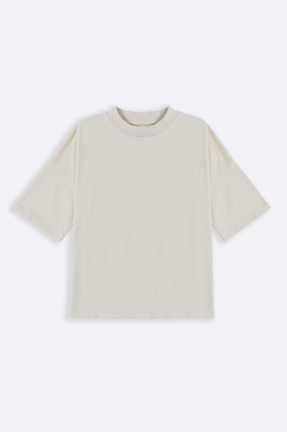 IVORY SILICON HIGH CREW TEE