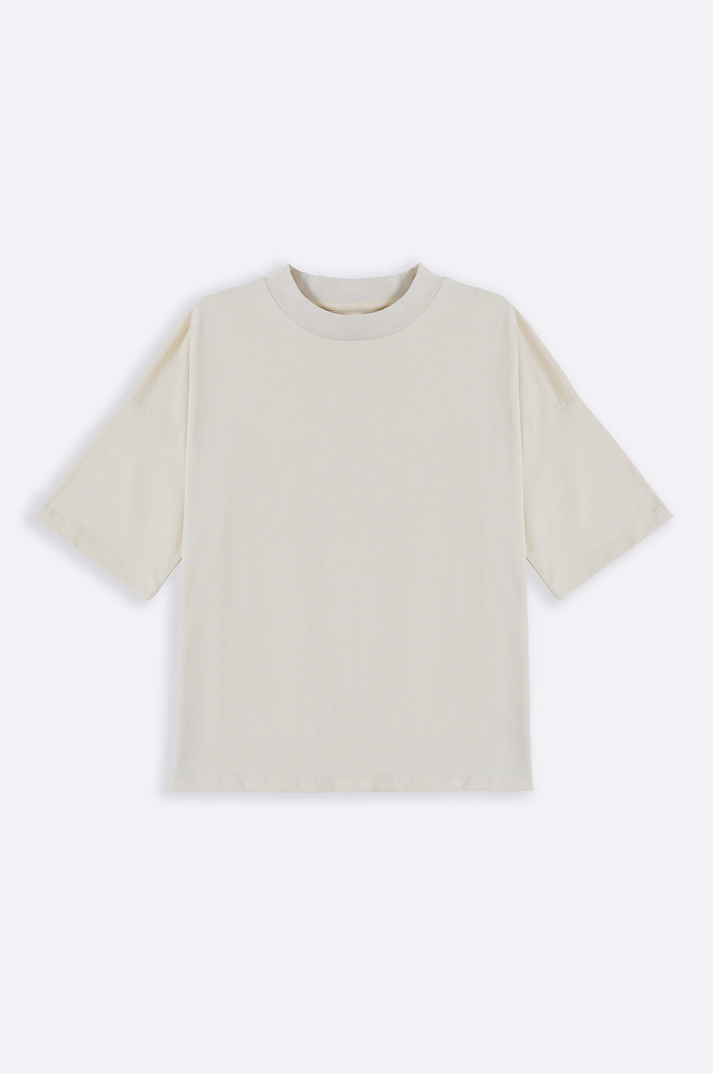 IVORY SILICON HIGH CREW TEE