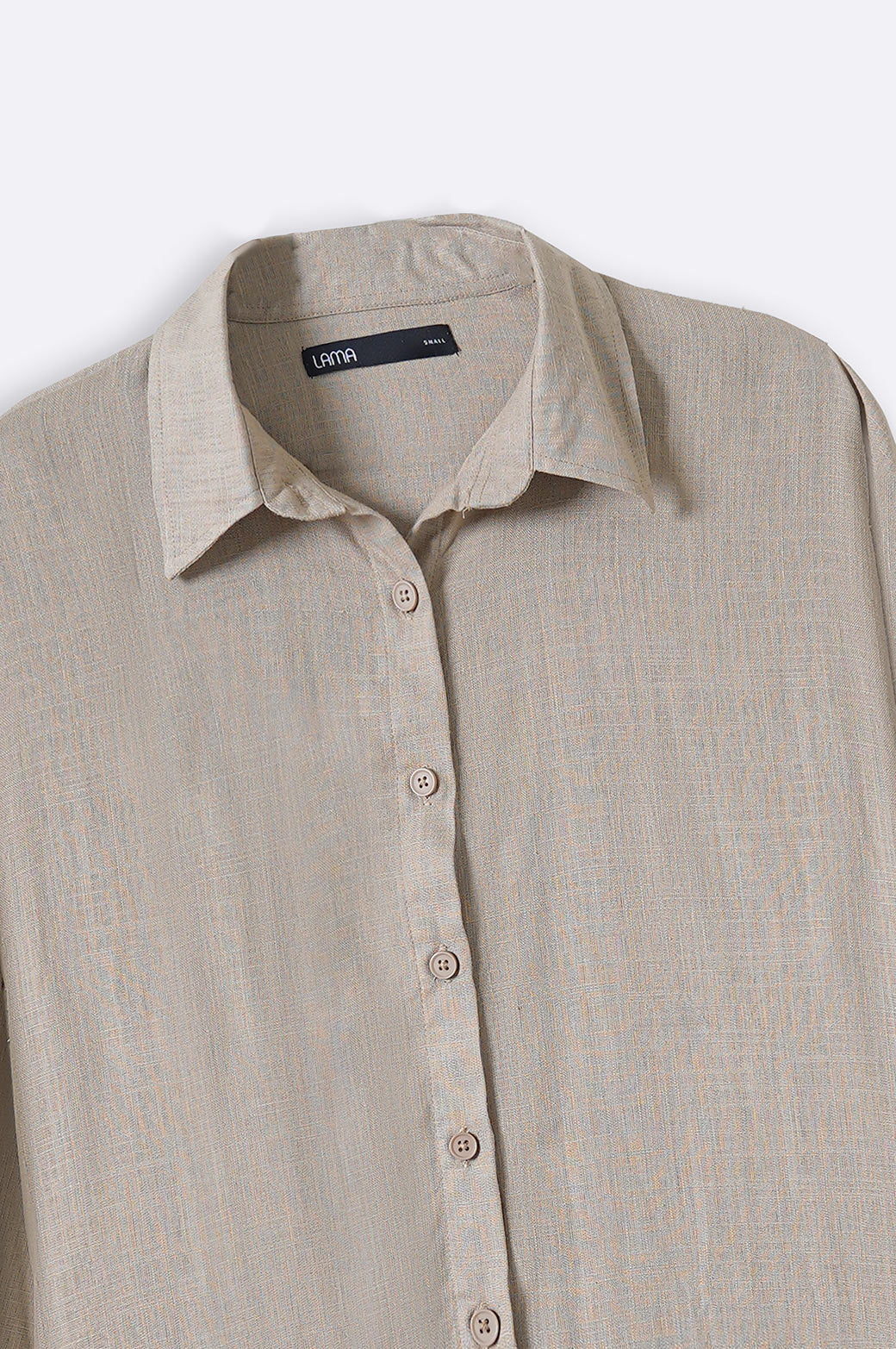 BEIGE CASUAL BUTTON DOWN