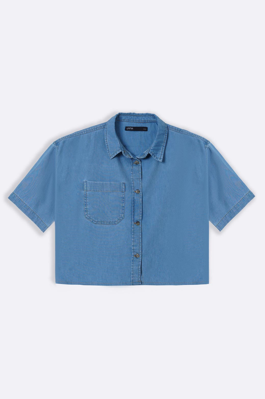 lightblue BOXY DENIM SHIRT