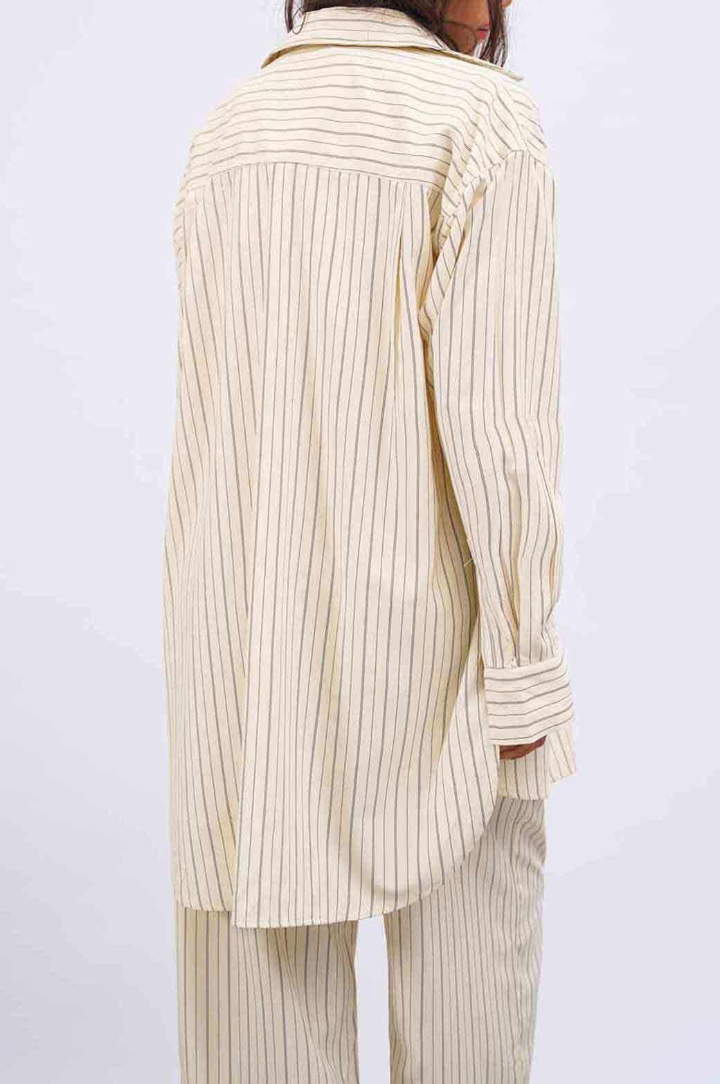 CREAM JACKIE OVERSIZED SHIRT