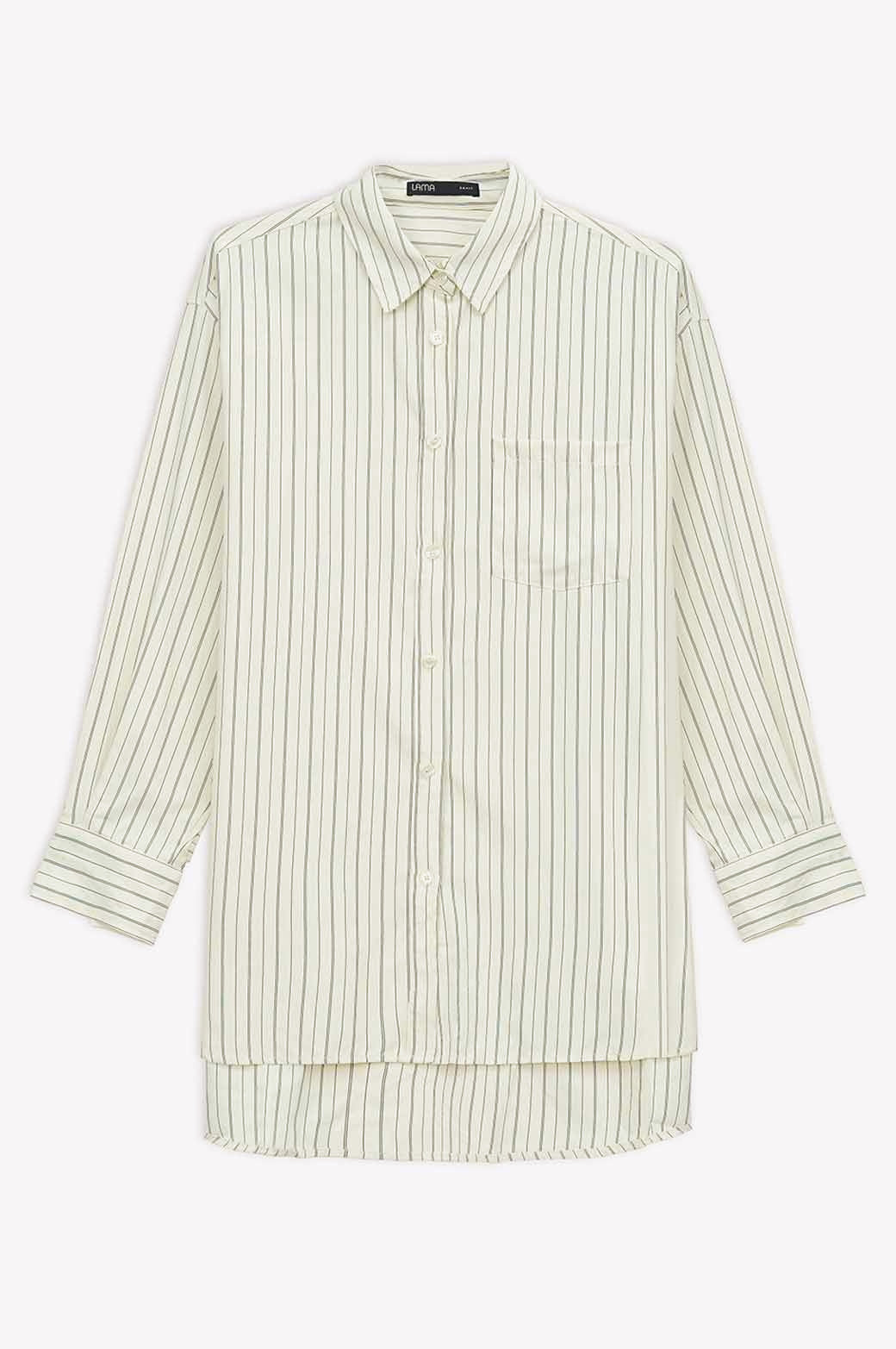 CREAM JACKIE OVERSIZED SHIRT