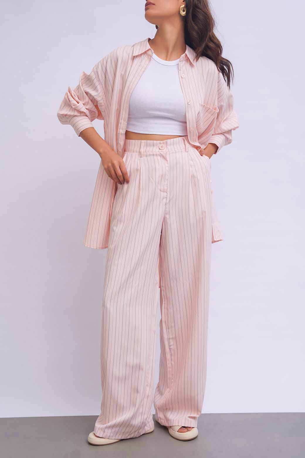 PINK JACKIE OVERSIZED SHIRT