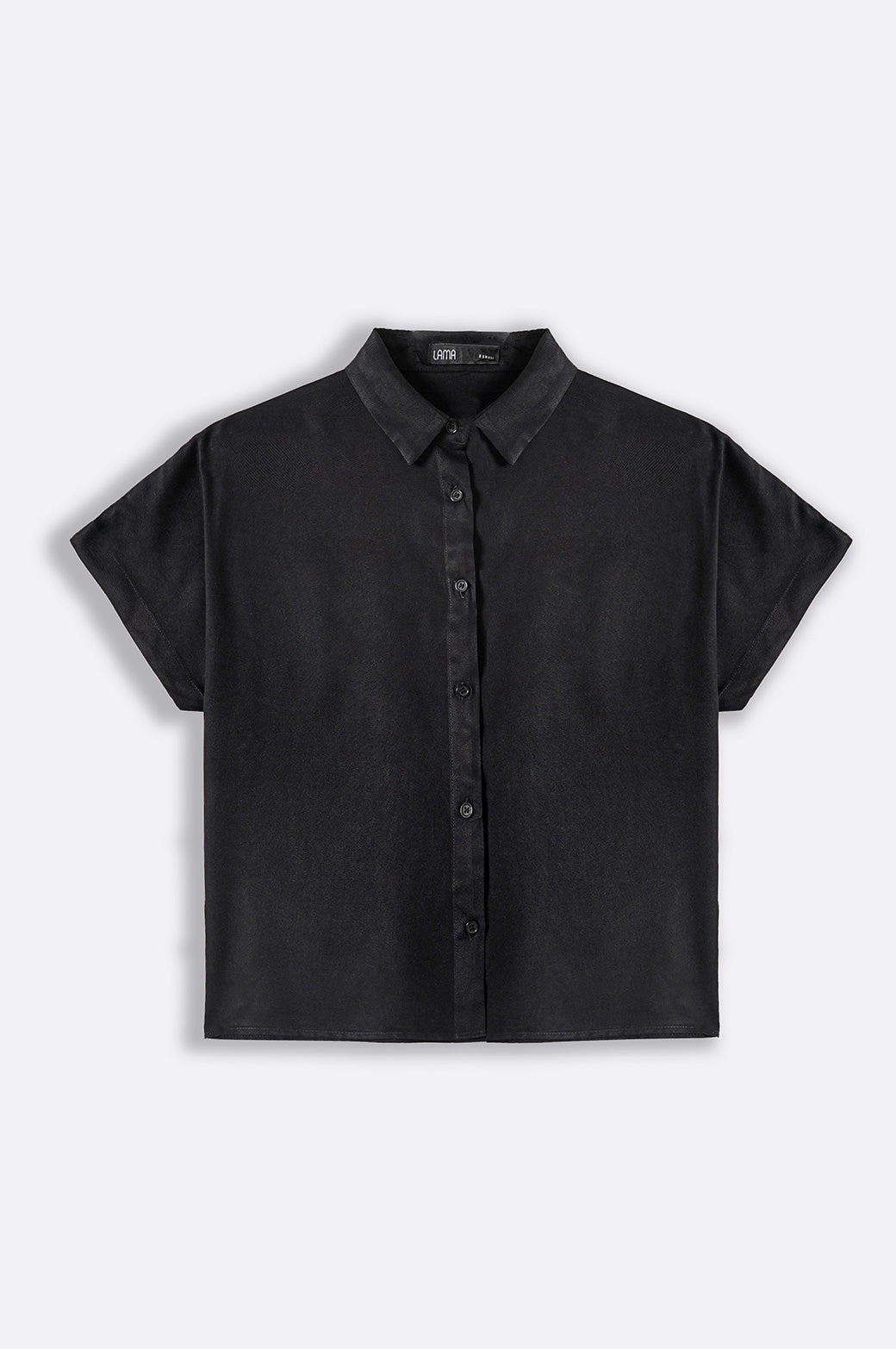 BLACK MUSLIN SAFARI SHIRT