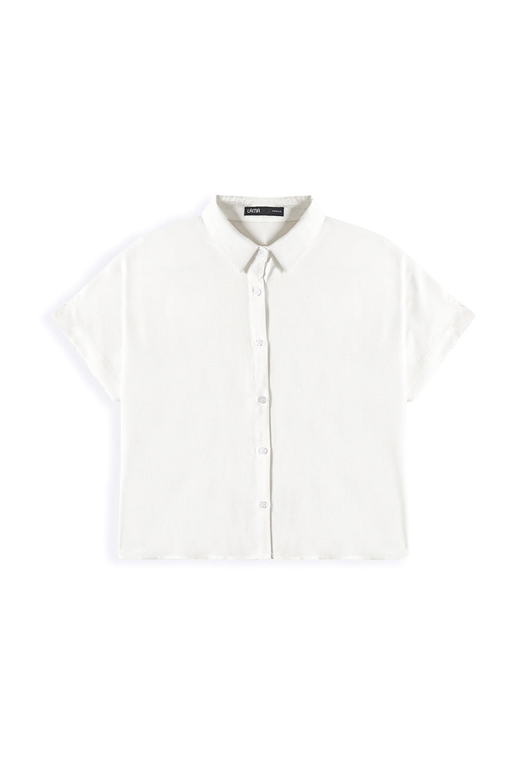 WHITE MUSLIN SAFARI SHIRT