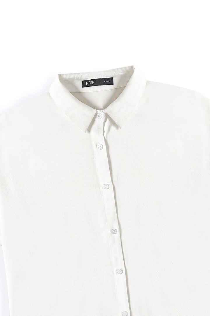 WHITE MUSLIN SAFARI SHIRT