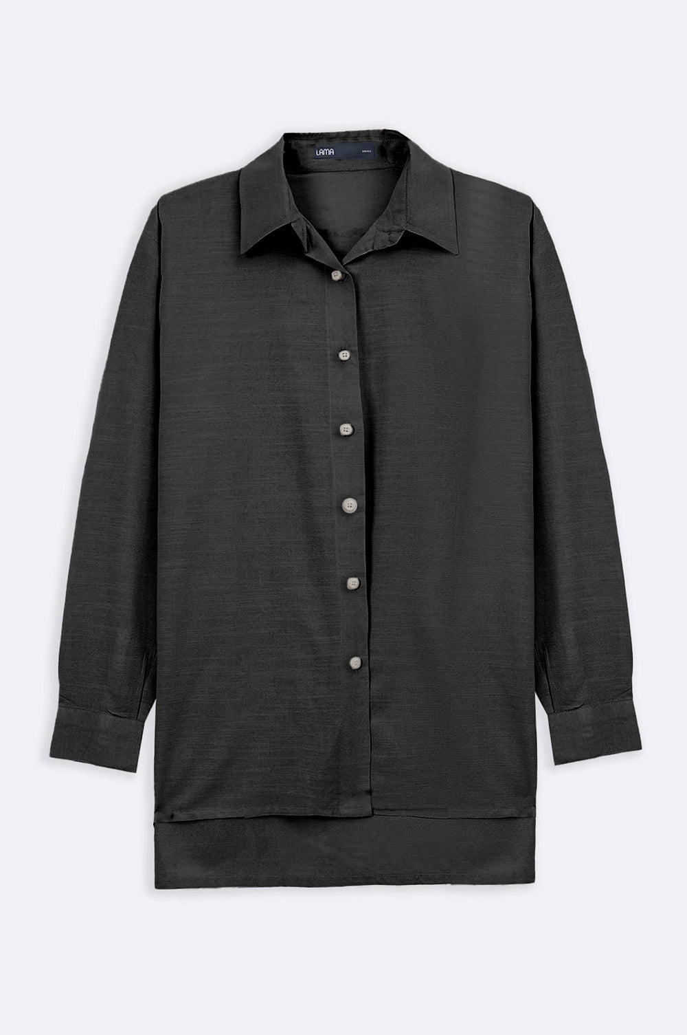 BLACK BASIC BUTTON DOWN SHIRT