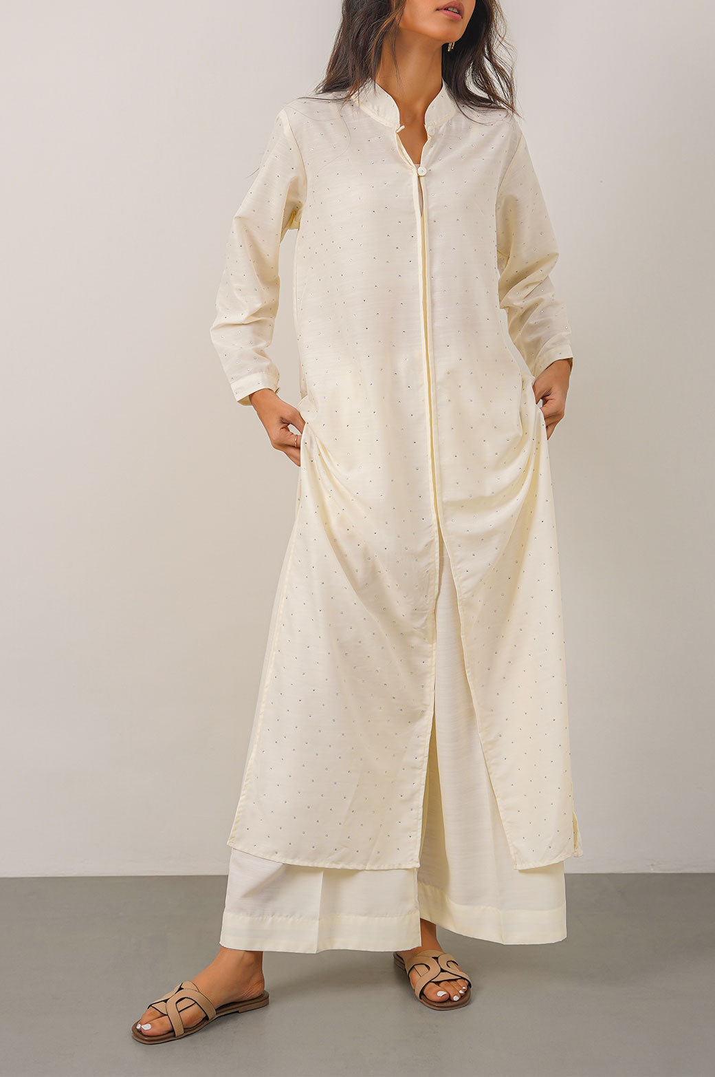 WHITE PARTY LONG TUNIC