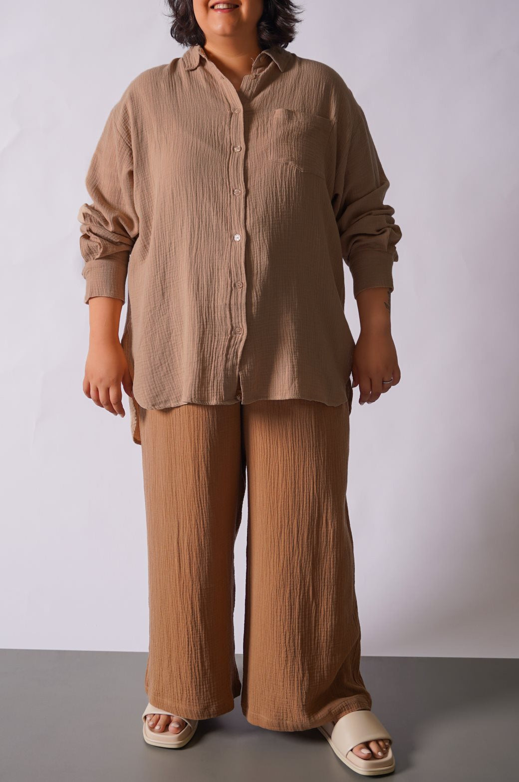 CURVE MUSLIN SHIRT