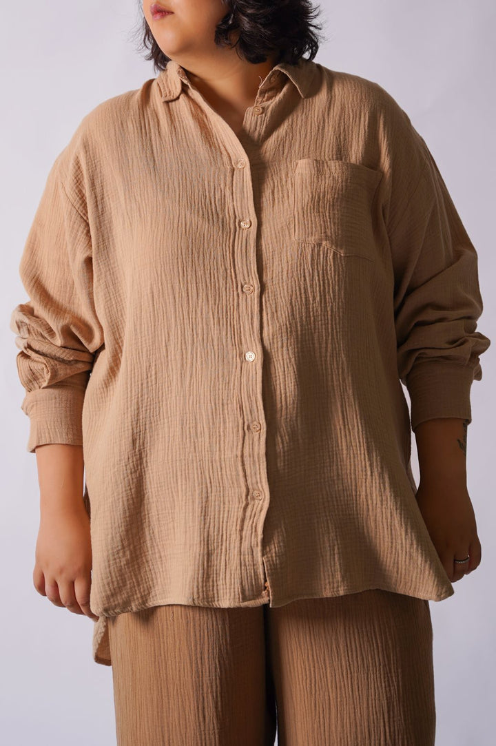 CURVE MUSLIN SHIRT