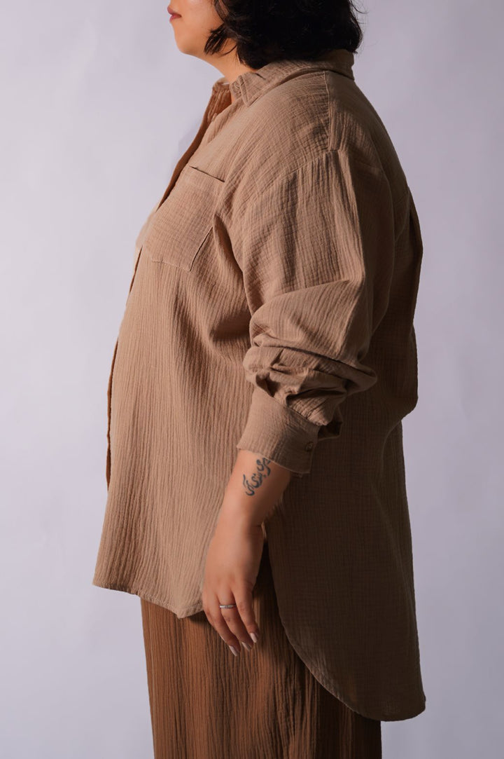 CURVE MUSLIN SHIRT
