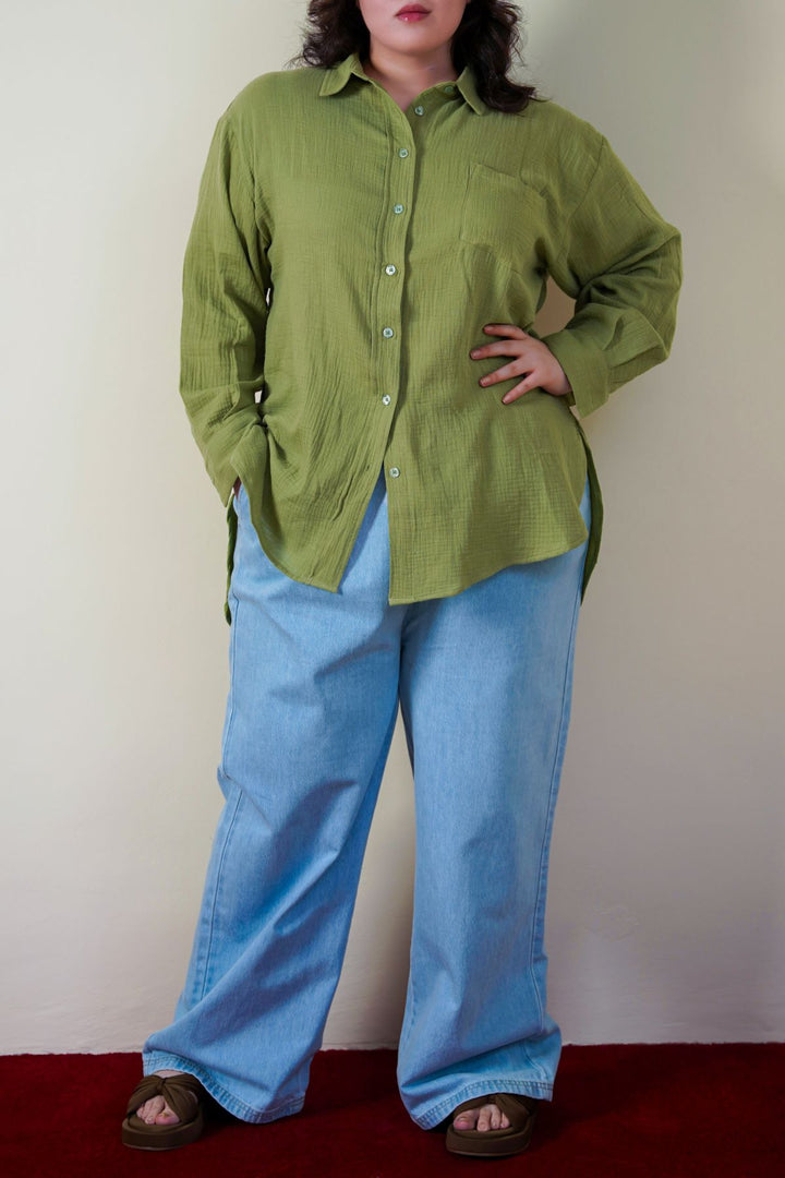 CURVE MUSLIN SHIRT