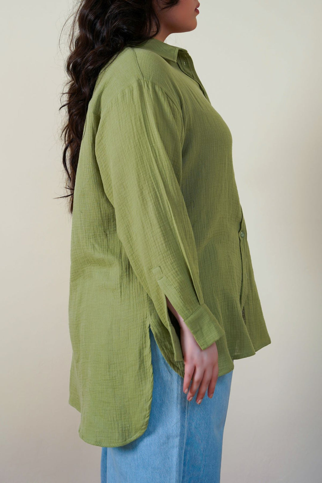 CURVE MUSLIN SHIRT