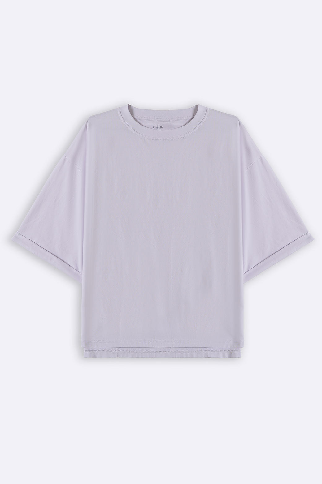 WHITE CURVE DROPT SHIRT