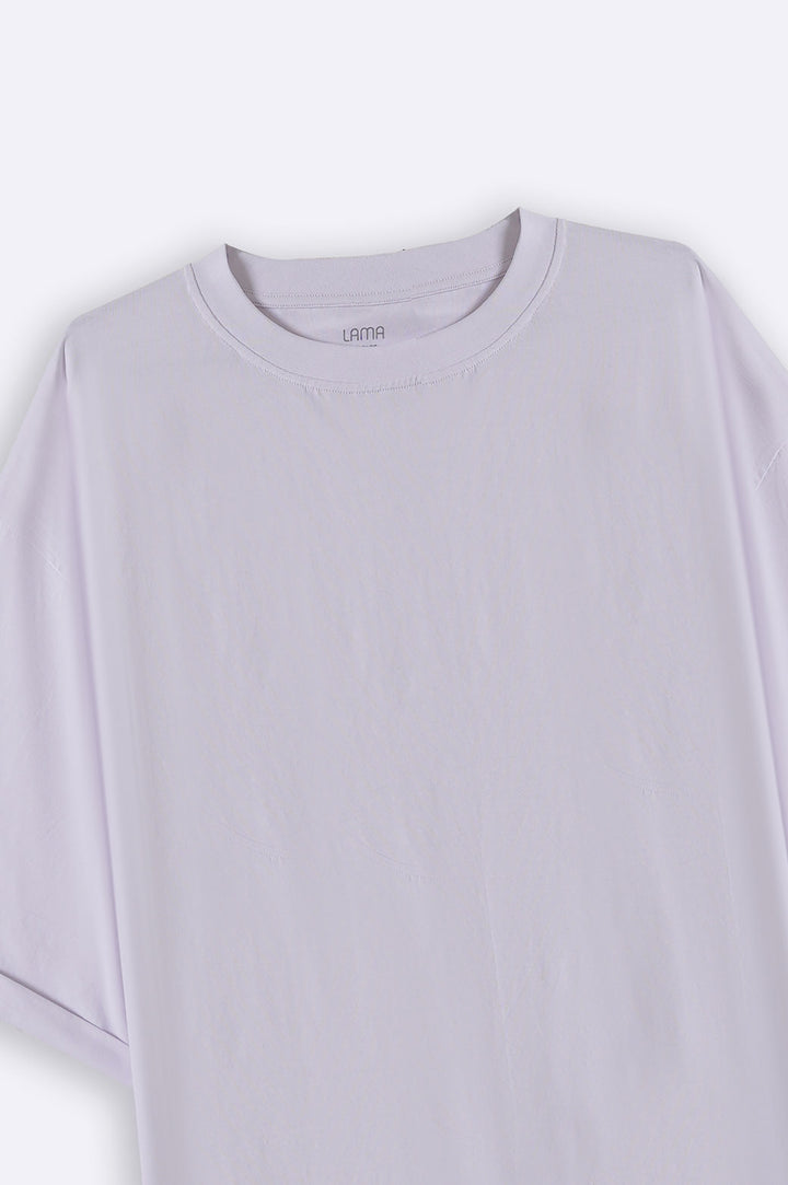 WHITE CURVE DROPT SHIRT