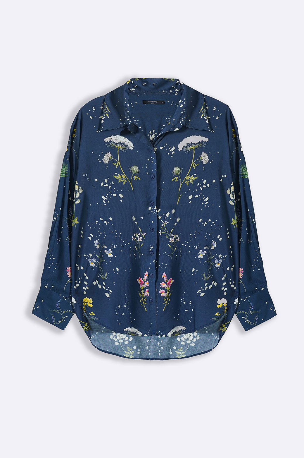 BLUE CURVE FLORAL SHIRT