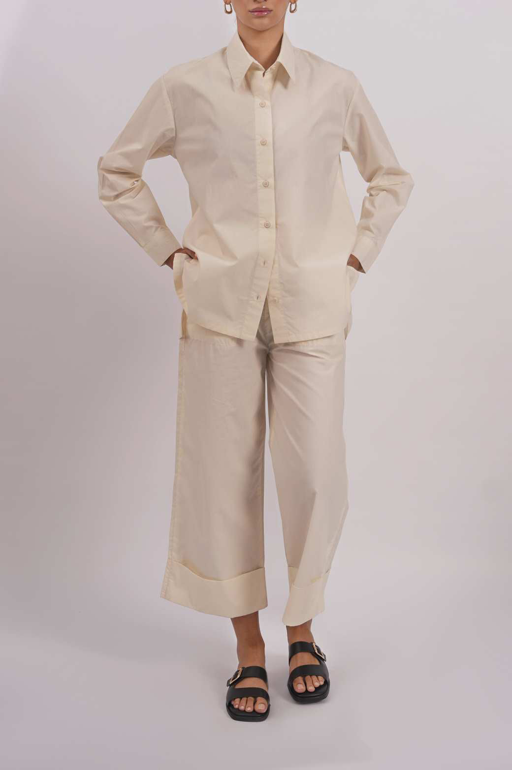 POPLIN SHIRT IVORY