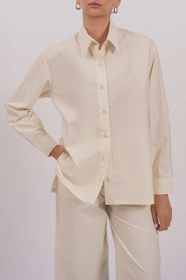 POPLIN SHIRT IVORY