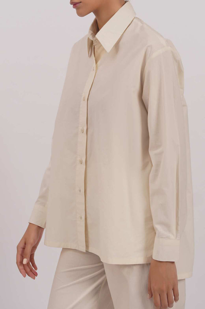 POPLIN SHIRT IVORY