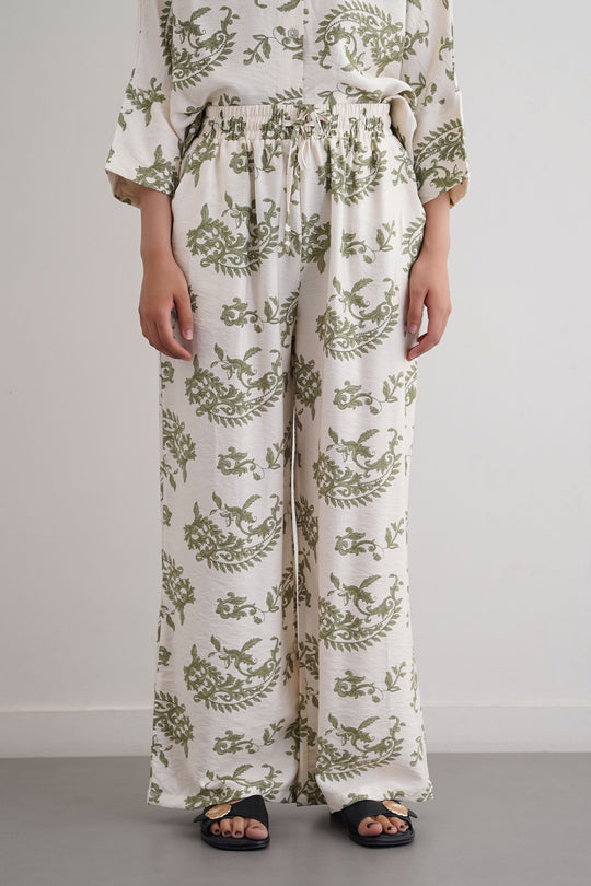 GREEN BLUE BARCA PANTS