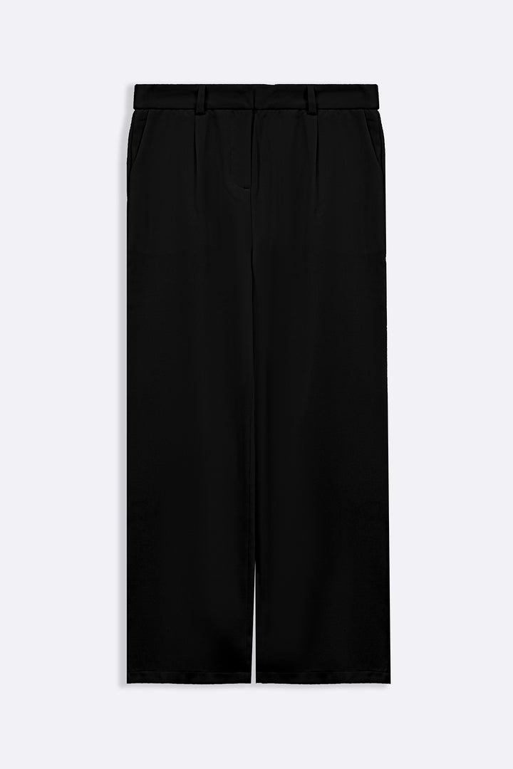 BLACK ANKLE TAILORED TROUSERS