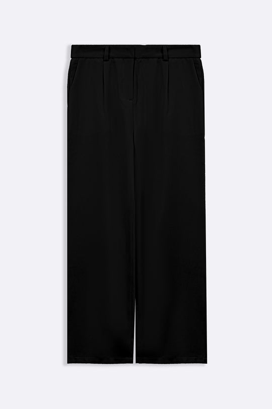 BLACK ANKLE TAILORED TROUSERS