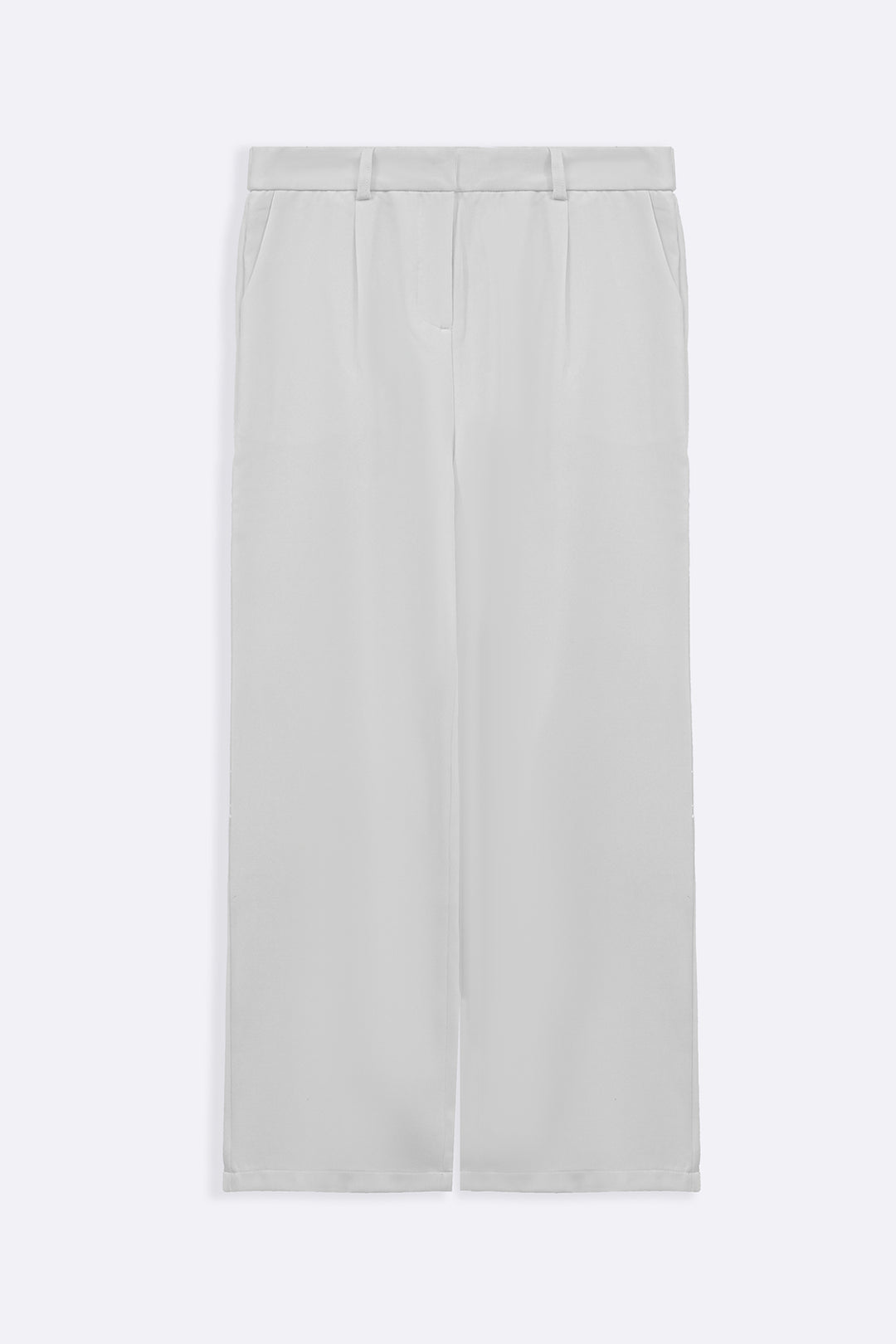 WHITE ANKLE TAILORED TROUSERS