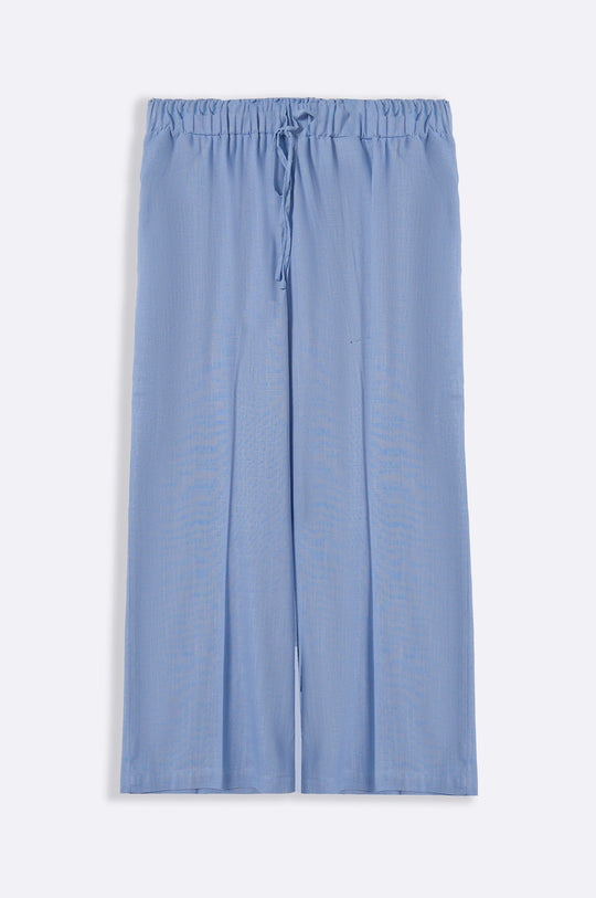 BLUE LINEN CULOTTES