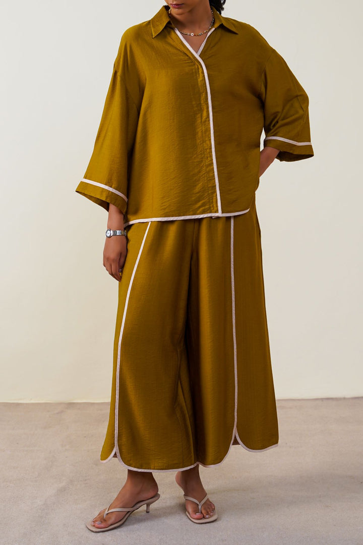 OLIVE CLOVER SILKY CULOTTES