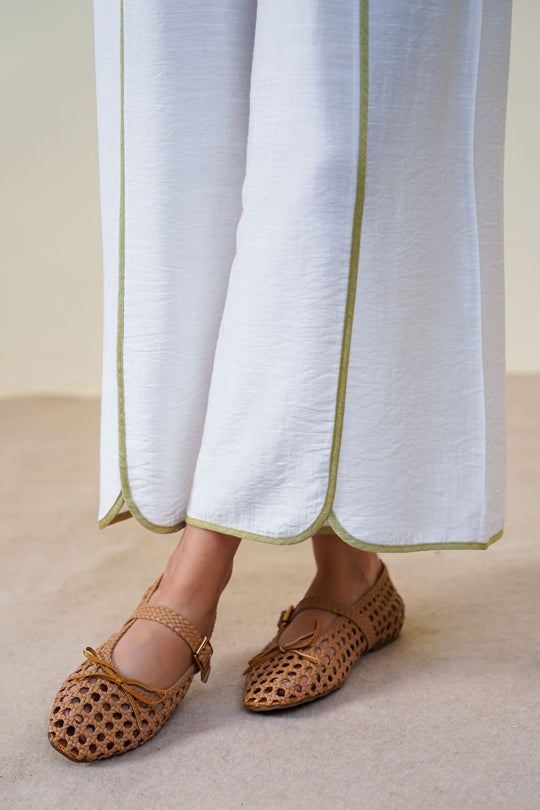 WHITE CLOVER SILKY CULOTTES