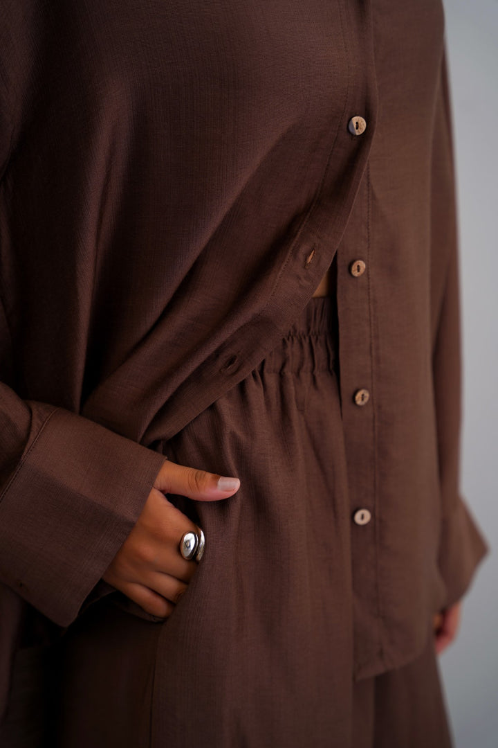 CHOCOLATE BASIC BREEZE CULOTTES