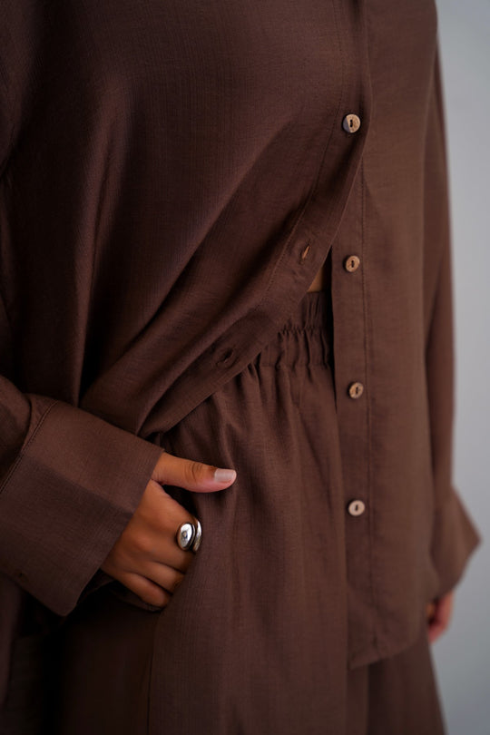 CHOCOLATE BASIC BREEZE CULOTTES