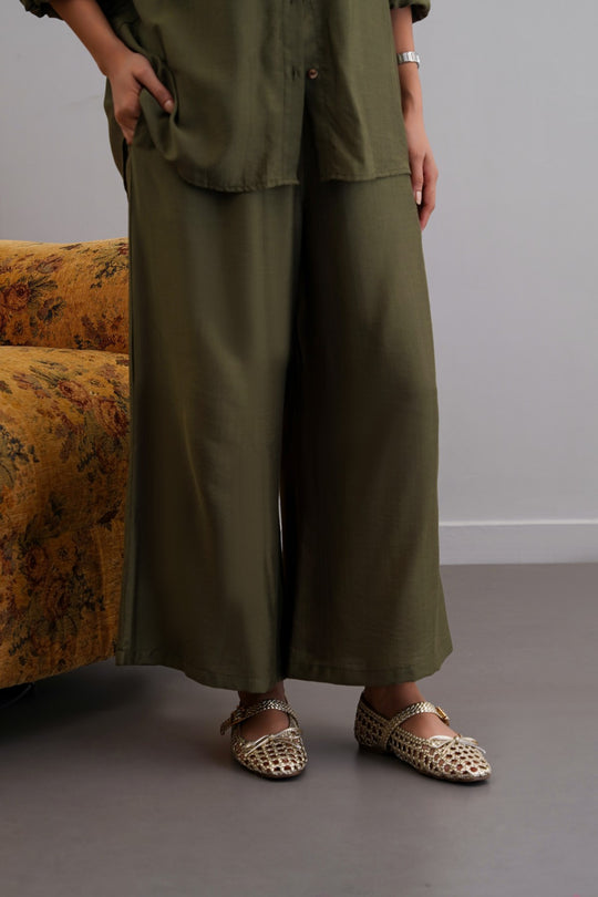 GREEN BASIC BREEZE CULOTTES