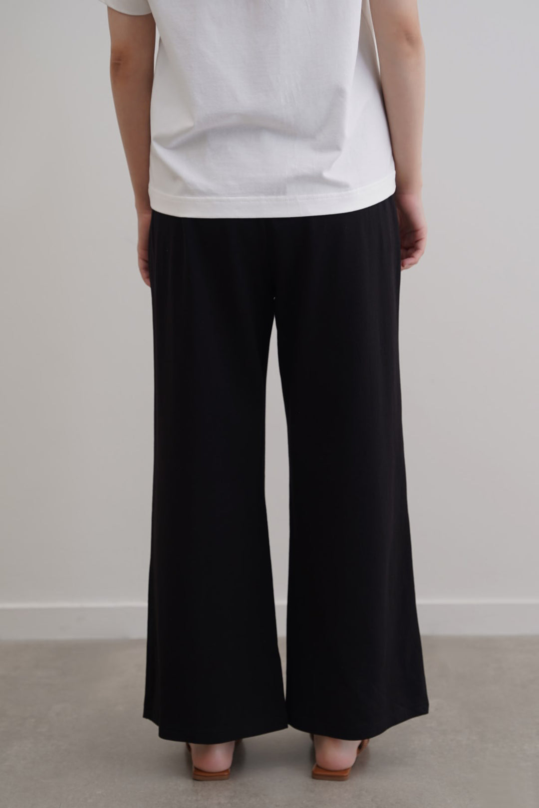 STRAIGHT BOX-PLEAT TROUSERS