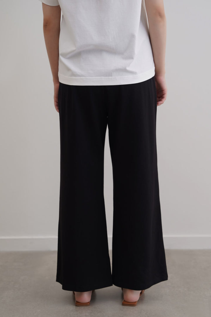 STRAIGHT BOX-PLEAT TROUSERS