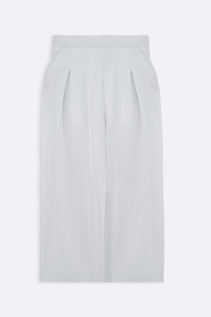 STRAIGHT BOX-PLEAT TROUSERS