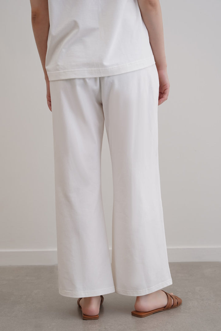 STRAIGHT BOX-PLEAT TROUSERS