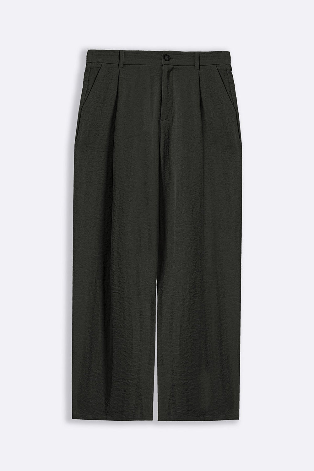 DARK GREY ESSENTIAL PLEATED PANTS