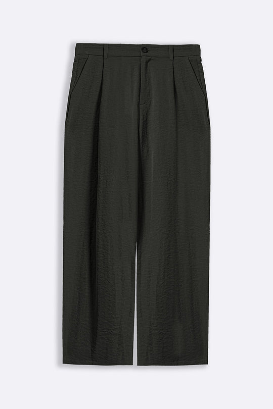DARK GREY ESSENTIAL PLEATED PANTS