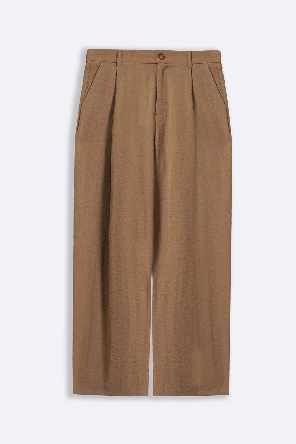TAUPE ESSENTIAL PLEATED PANTS