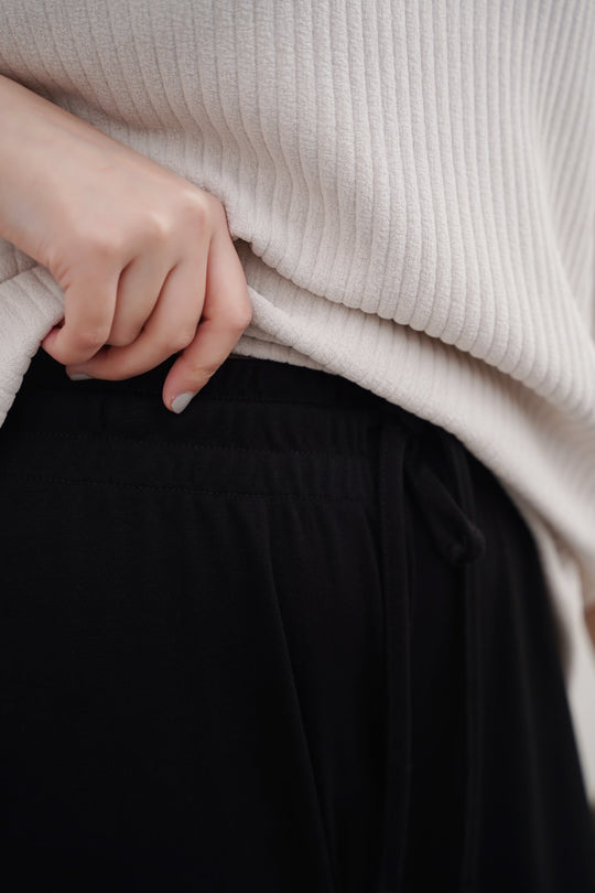 BLACK IN A CLOUD TROUSERS