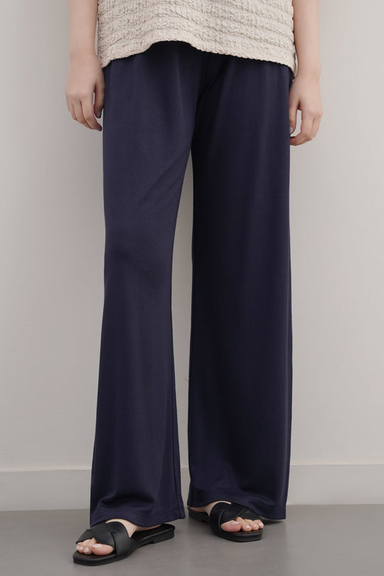 NAVY IN A CLOUD TROUSERS