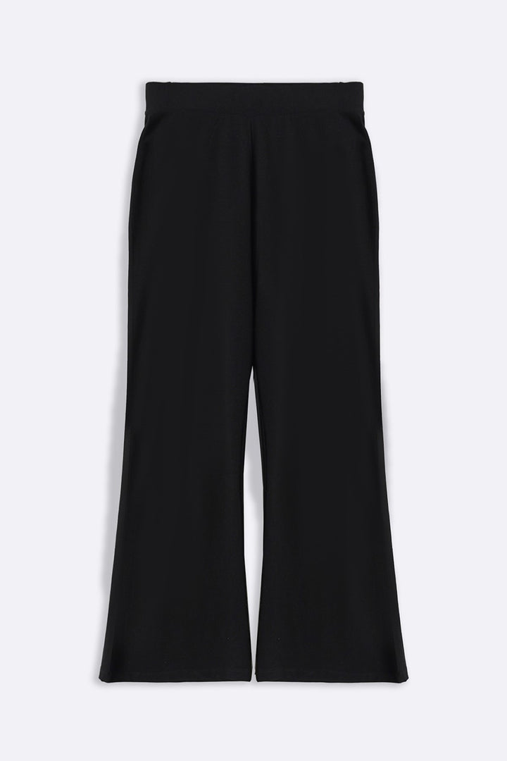 BLACK WIDE LEG PANTS